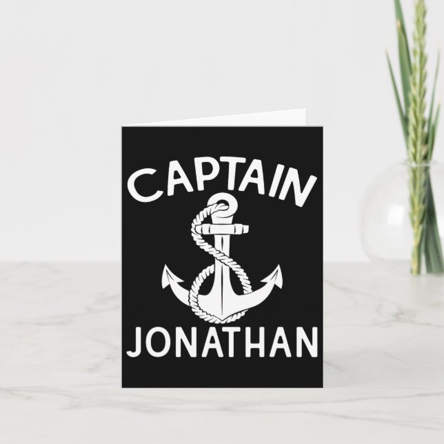Captain Jonathan Boat Anchor Yacht Bootschiff Karte (Vorderseite)