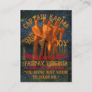 Captain Karma & Joy Breezeway Motel Fairfax VA Begleitkarte