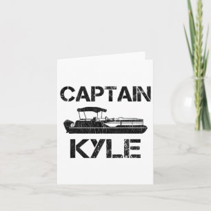 Captain Kyle Pontoon Personalisiert Boat Name Fish Karte