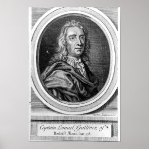 Captain Lemuel Gulliver, 1726 Poster