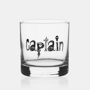 Captain Lettering Whiskyglas