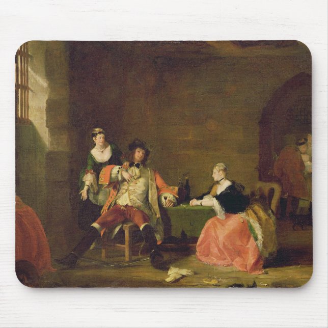 Captain Macheath Upbraided durch Polly und Lucy im Mousepad (Vorne)