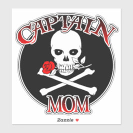 Captain Mama Custom-Cut Vinyl Stickers Aufkleber