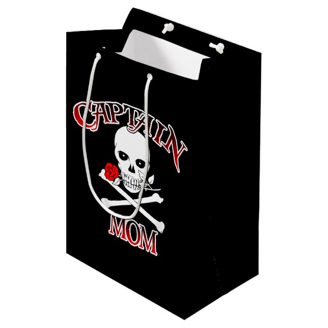 Captain Mama Gift Bag Mittlere Geschenktüte (Vorderseite Schrägansicht)