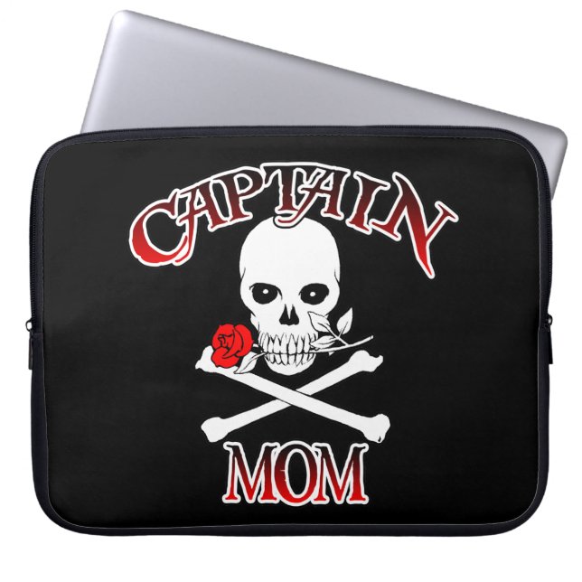 Captain Mama Laptop Sleeve (Vorderseite)