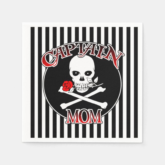 Captain Mama Paper Napkins Serviette (Vorderseite)