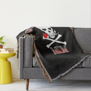 Captain Mama Throw Blanket Decke