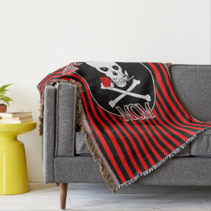Captain Mama Throw Blanket Decke