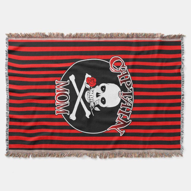 Captain Mama Throw Blanket Decke (Vorderseite)
