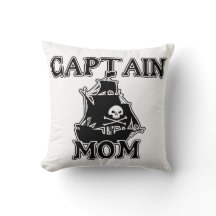 Captain Mama Throw Kissen
