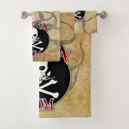 Captain Mama - Von den Deep begeistert Badhandtuch Set