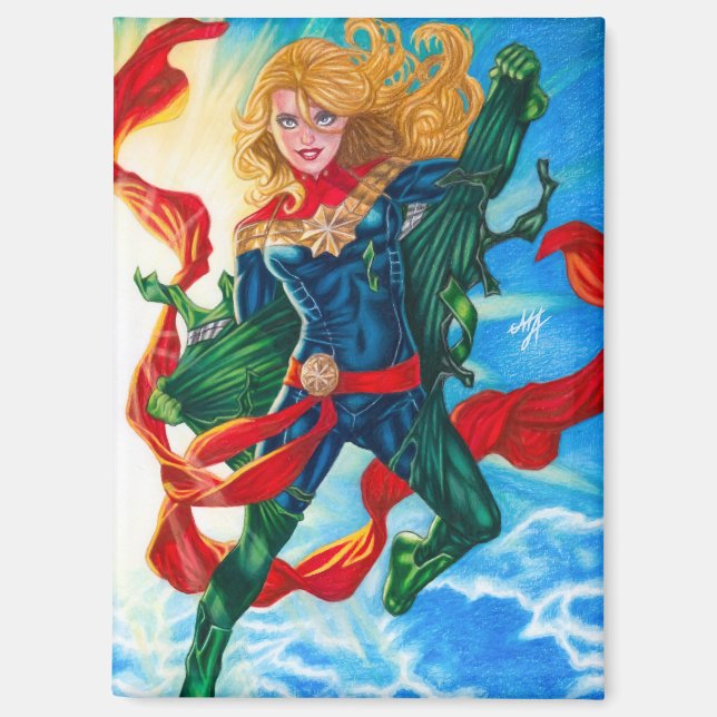 Captain Marvel ~ Carol Danvers Magnet (Vorderseite)