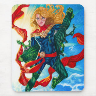 Captain Marvel ~ Carol Danvers Mousepad