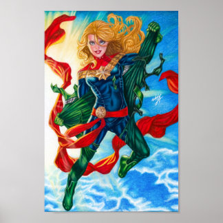 Captain Marvel ~ Carol Danvers Poster