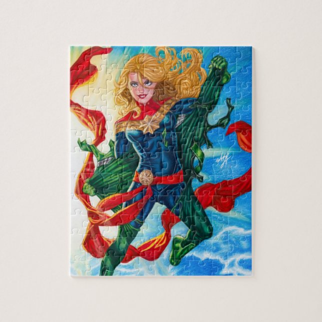 Captain Marvel ~ Carol Danvers Puzzle (Vertikal)