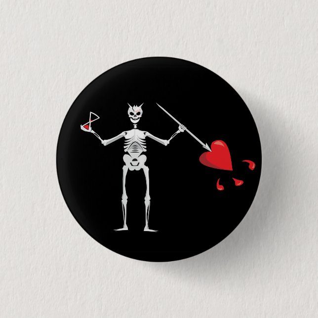 CAPTAIN MAYFLOWER'S Blackbeard Flag Button (Vorderseite)