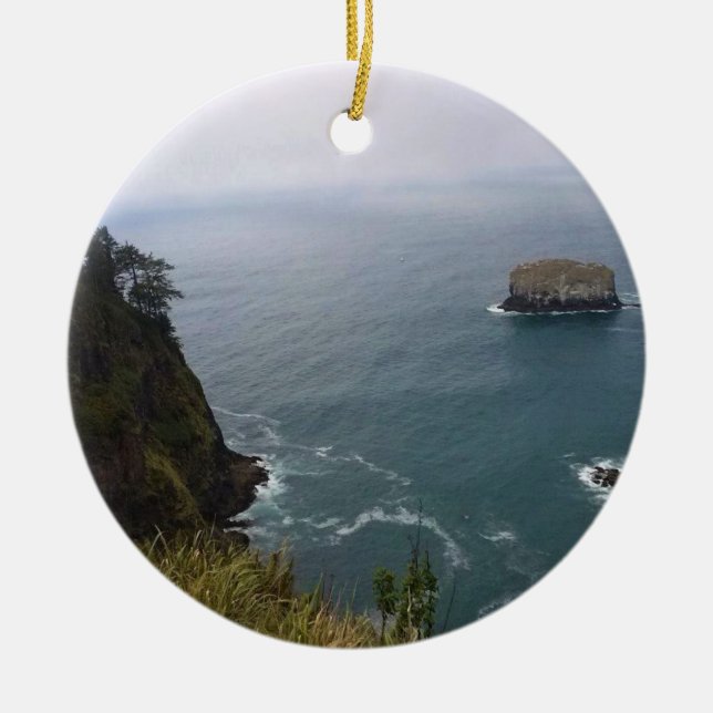 Captain Meares, Oregon Coast Keramik Ornament (Vorne)