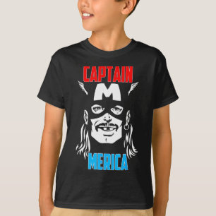 Captain Merica trinkt Unabhängigkeitstag 4. Ju T-Shirt