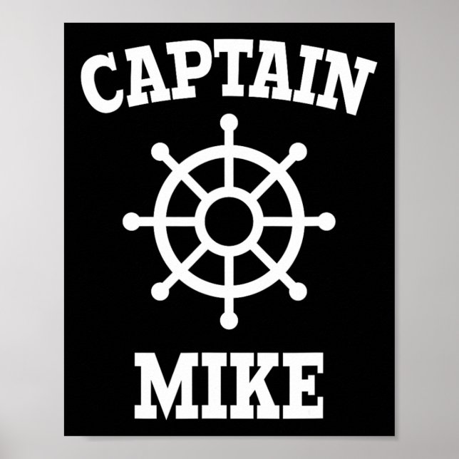 Captain Mike T-Shirt  Poster (Vorne)
