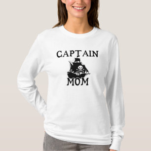 Captain Mom Damen Langarmshirt (passend) T-Shirt