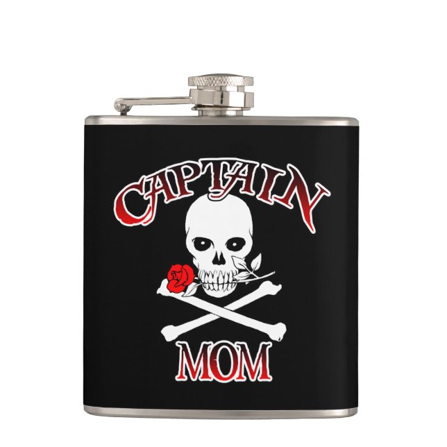 Captain Mom Flask Flachmann (Vorderseite)