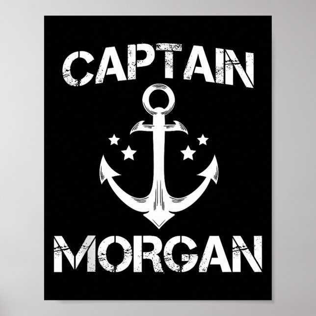 Captain Morgan Funny Birthday Ised Surname Clan Gi Poster (Vorne)