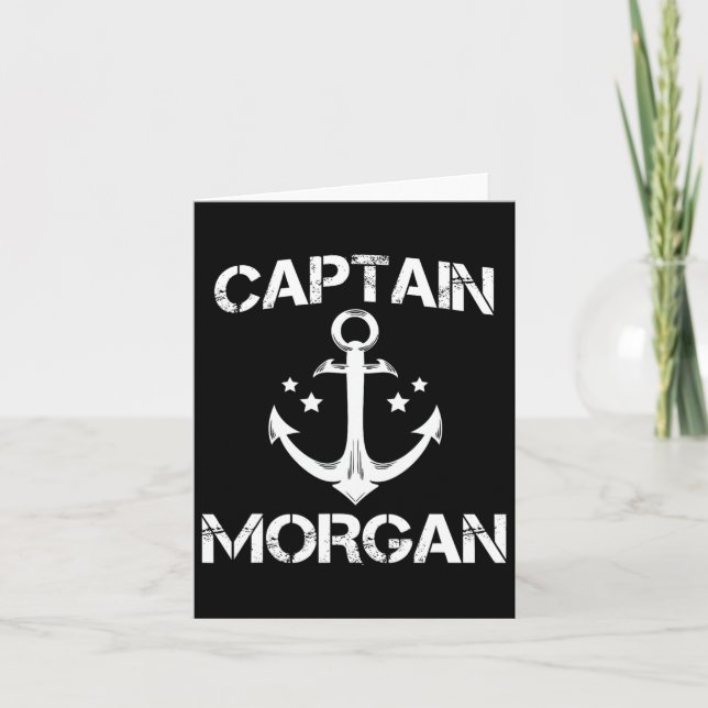 Captain Morgan Funny Birthday Personalisierter Nam Karte (Vorderseite)