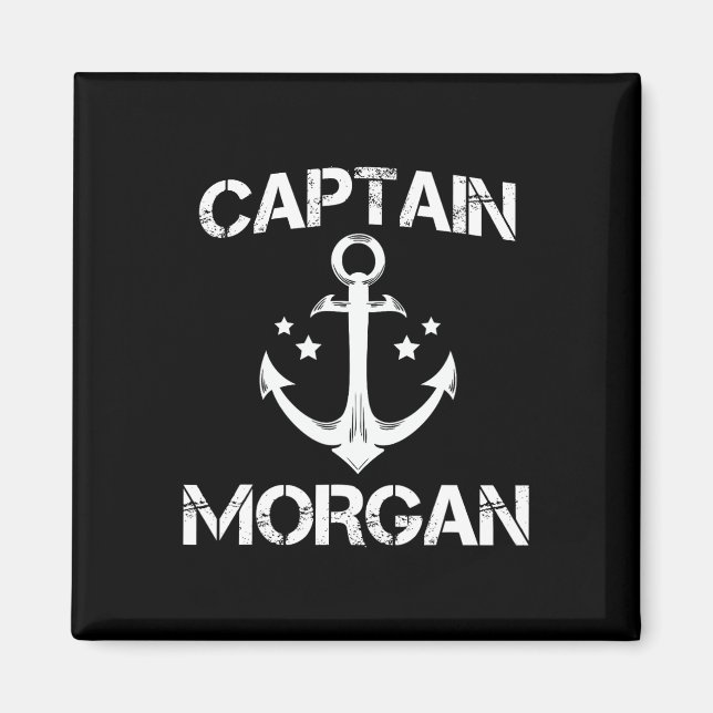 Captain Morgan Funny Birthday Personalisierter Nam Magnet (Vorne)