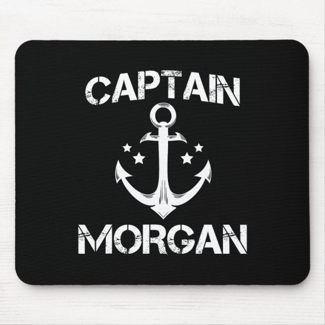 Captain Morgan Funny Birthday Personalisierter Nam Mousepad (Vorne)