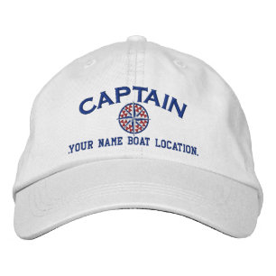Captain Nautical STAR Personalisieren Sie es! Stic Bestickte Kappe
