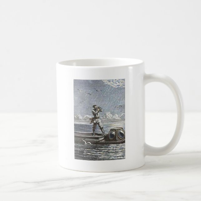 Captain Nemo Verne 20.000 Ligen Sci Fi Art Tasse (Rechts)