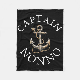Captain Nonno Boat Segelboot Vintager Anker Fleecedecke