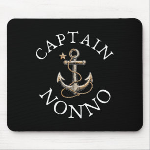 Captain Nonno Boat Segelboot Vintager Anker Mousepad