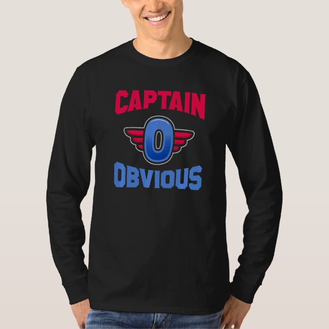 Captain Obvious Bad Superhero Meme T-Shirt (Vorderseite)