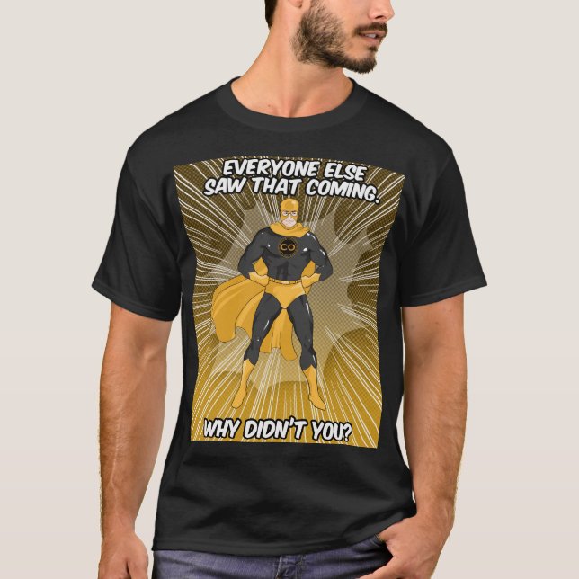 Captain Obvious(Cartoon) T-Shirt (Vorderseite)