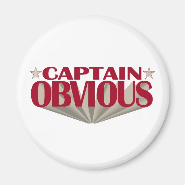 Captain Obvious Magnet (Vorne)