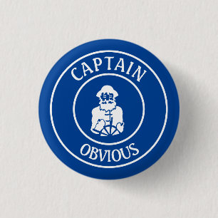 Captain Obvious Schlüsselanhänger Button