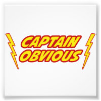 Captain Obvious Superhero