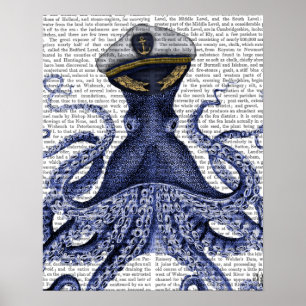 Captain Octopus Poster