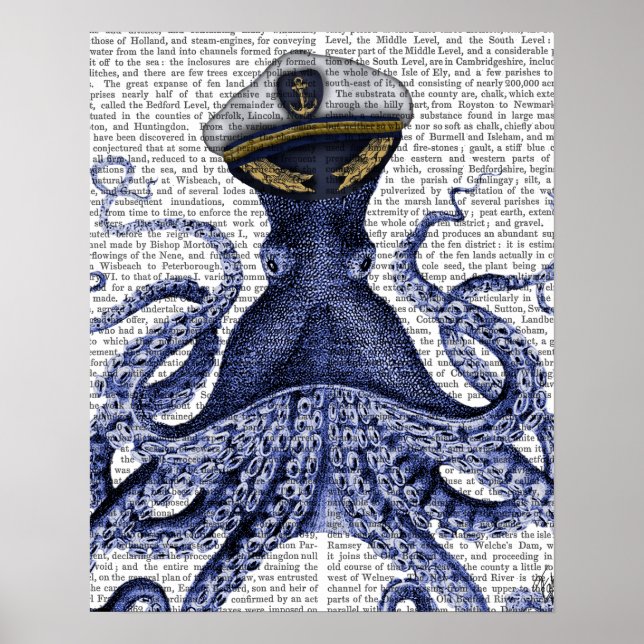 Captain Octopus Poster (Vorne)