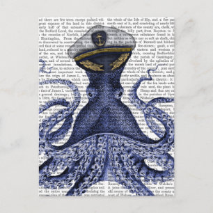 Captain Octopus Postkarte