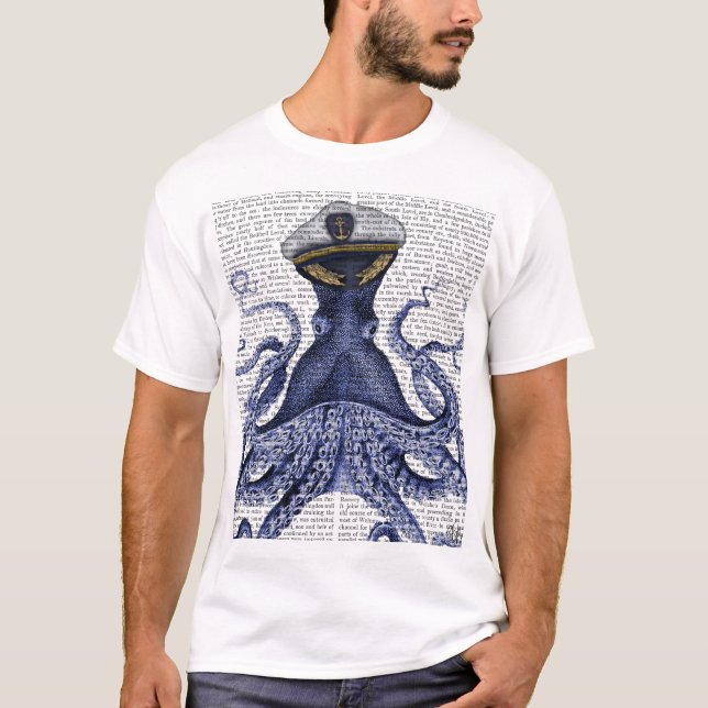 Captain Octopus T-Shirt (Vorderseite)