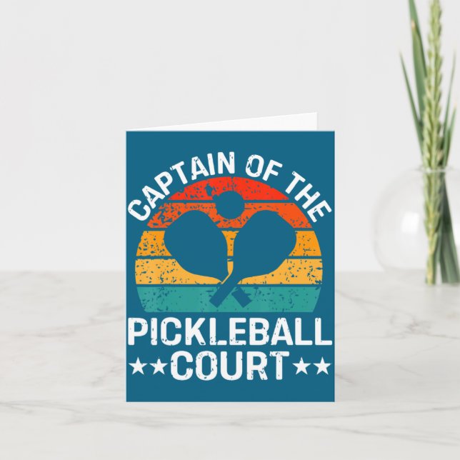 Captain Of The Ckleball Court Funny Ckleball P  Karte (Vorderseite)