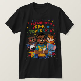 Captain of the Pre-K Power Crew T-Shirt