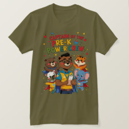 Captain of the Pre-K Power Crew T-Shirt