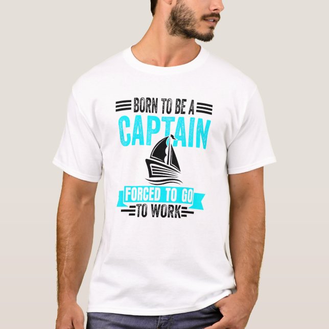 Captain Opa Boot Motorboat Daddy Boot Schiff T-Shirt (Vorderseite)