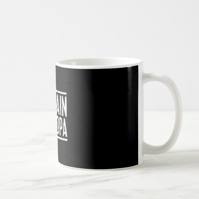 Captain Opa Shirt Männer Vatertag Bootfahren  Kaffeetasse (Rechts)