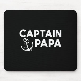 Captain Papa Boat Eigentümer Familienvater Tag Vat Mousepad