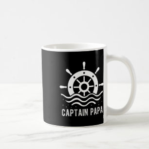 Captain Papa Boating Vatertag Pontoon Kapitän Kaffeetasse