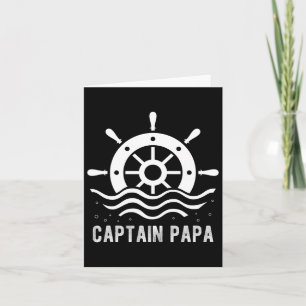 Captain Papa Boating Vatertag Pontoon Kapitän Karte